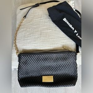 Bimba Y Lola Crossbody Black Gold Hardware